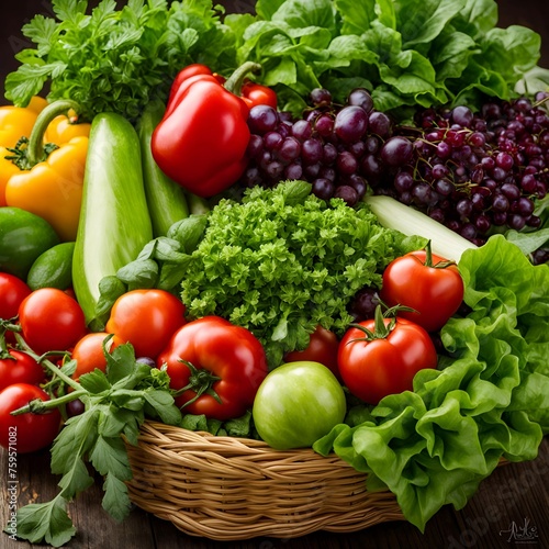 Bountiful garden harvest for National Salad Day  Fresh produce  hands picking  baskets overflowing with treasures