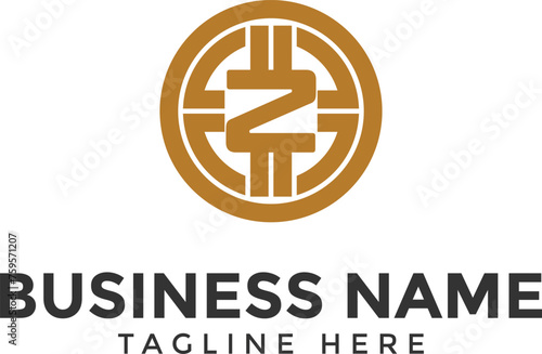letter Z crypto logo, crypto coin business logo icon for website.	blockchain and digital currency symbol crypto currency token