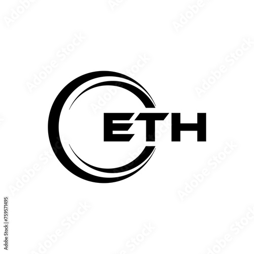 ETH Logo Design, Inspiration for a Unique Identity. Modern Elegance and Creative Design. Watermark Your Success with the Striking this Logo.