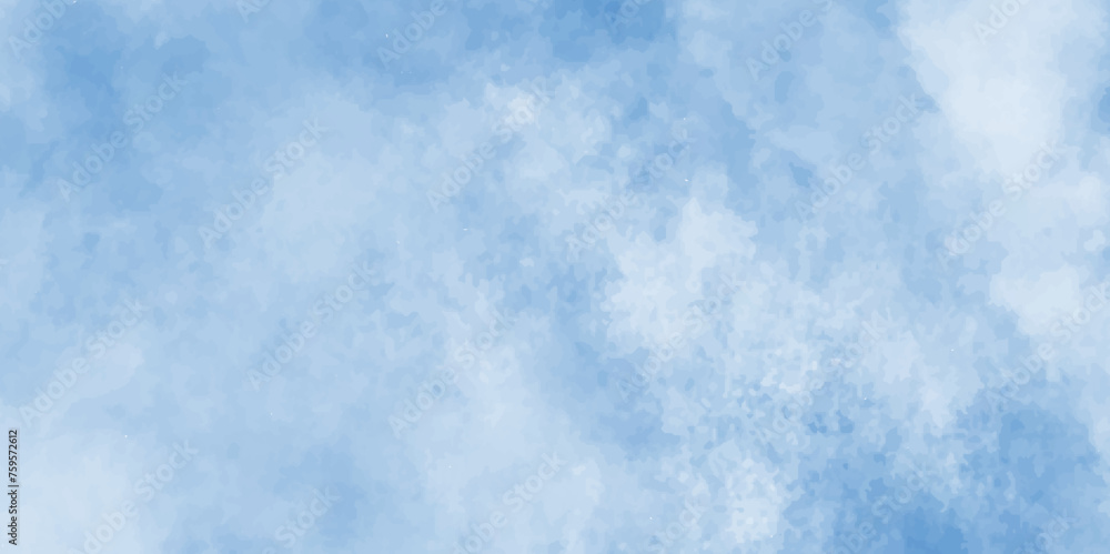 Watercolor stain with hand paint pattern on blue canvas, Clouds and mist background on blue, Creative vintage light sky blue background with various clouds and fogg. Watercolor stain with hand paint pattern on blue canvas, Clouds and mist background on blue, Creative vintage light sky blue background with various clouds and fogg.