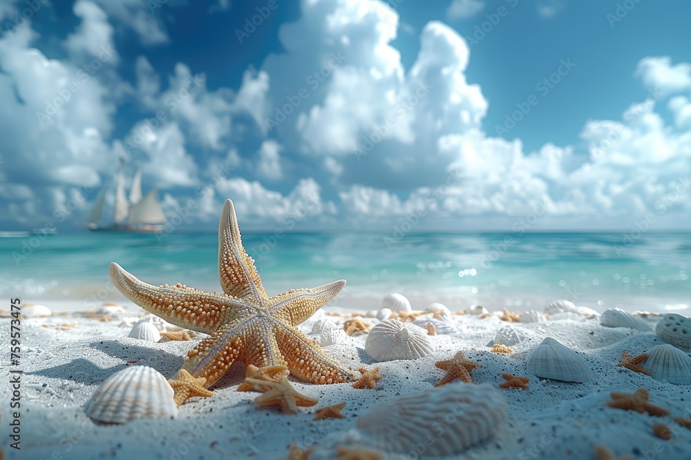 beach sand with ocean landscape professional photography