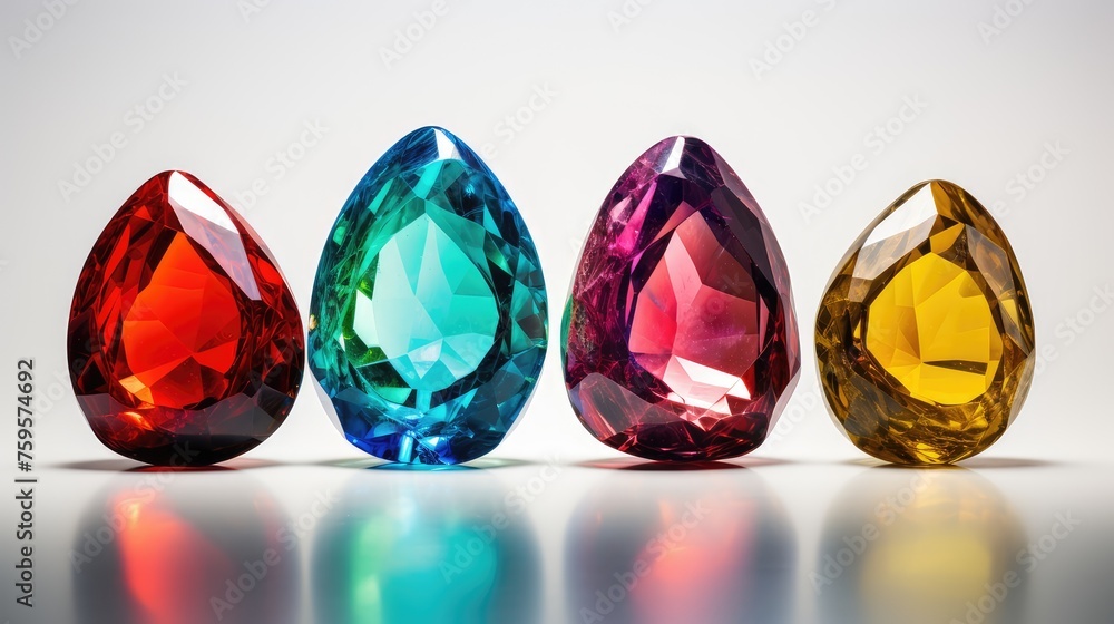 gradient crystal trio brilliance - obrazy, fototapety, plakaty 