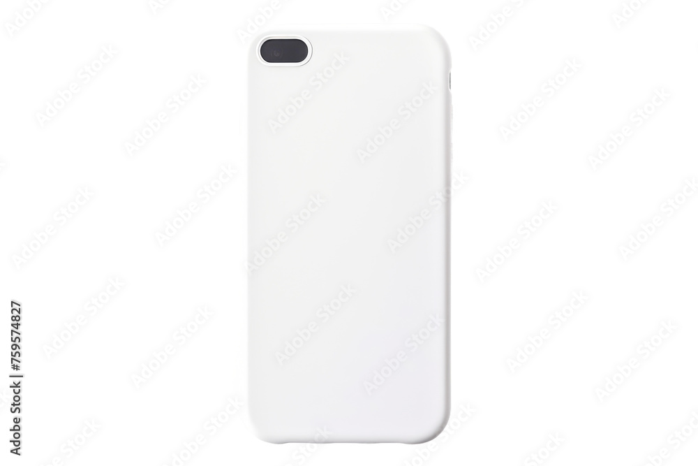 White Iphone Case on White Background. on a White or Clear Surface PNG Transparent Background. White Iphone Case on White Background. on a White or Clear Surface PNG Transparent Background.