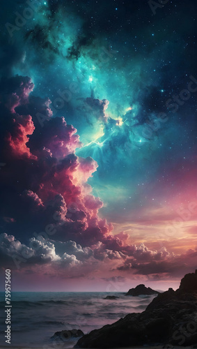 Dreamy Nebulas concept Cosmic Clouds and Stardust © Gohgah