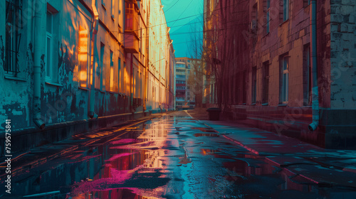 Urban Twilight Reflections