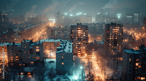 Winter Night in the Urban Sprawl