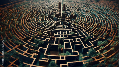 taxation maze concept as complex labyrinth of tax laws