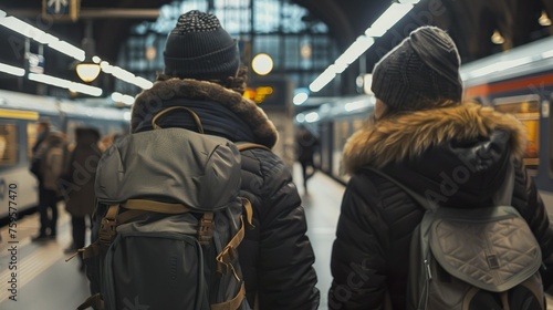Amidst the chaos of a bustling train station, two strangers share a moment of connection. Explore the events that led each of them to this moment and the impact it has on their lives going forward. © Photock Agency