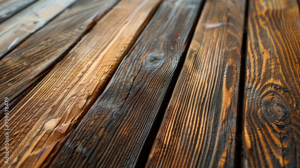 Fototapeta premium Close-Up of Wooden Table Top