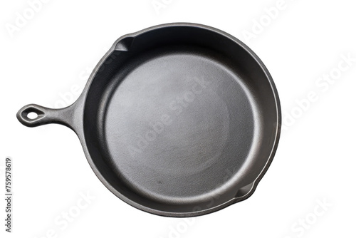 Empty Frying Pan on White Background. on a White or Clear Surface PNG Transparent Background.