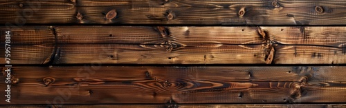 Close-Up of Wooden Wall Planks