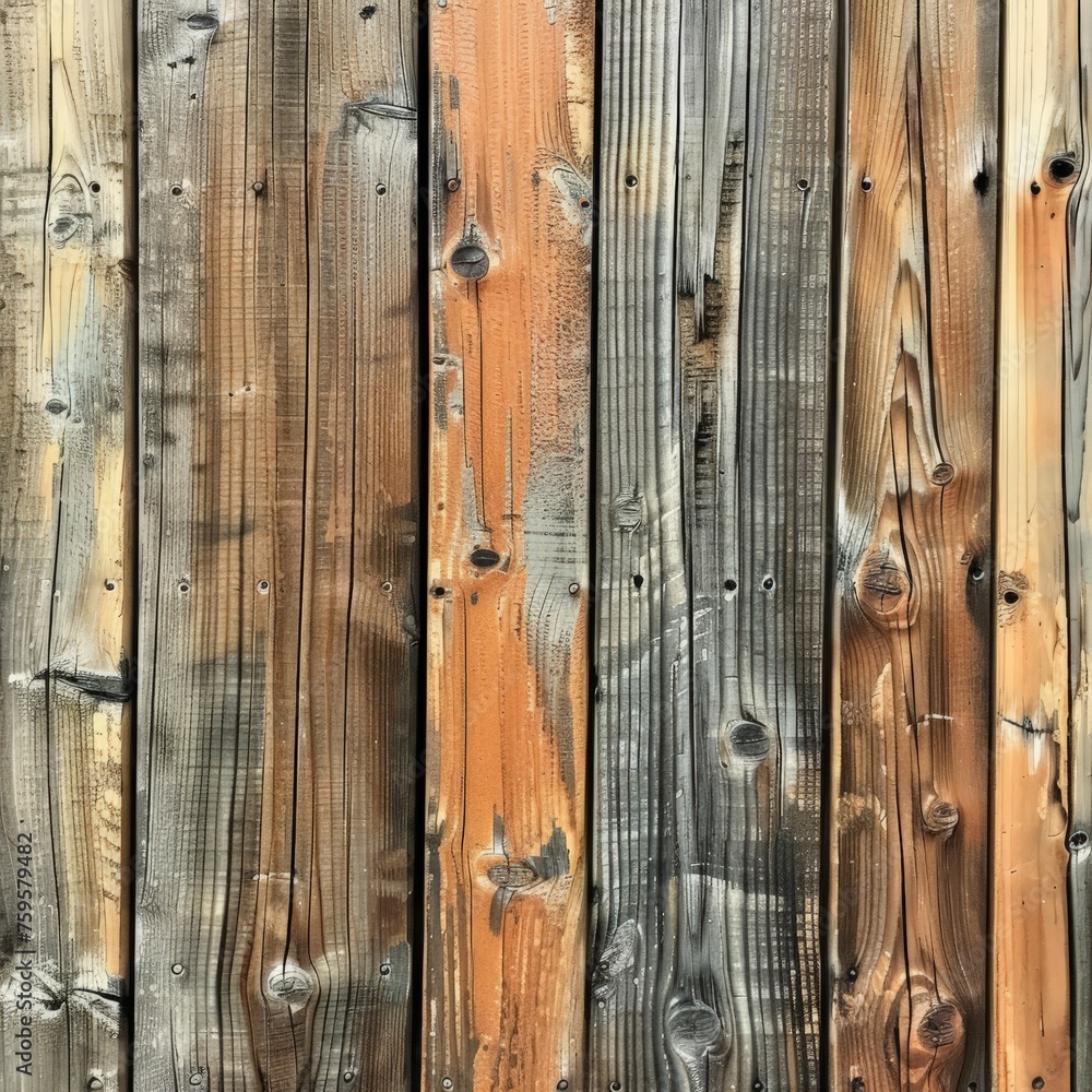 Close Up of Wooden Fence Boards