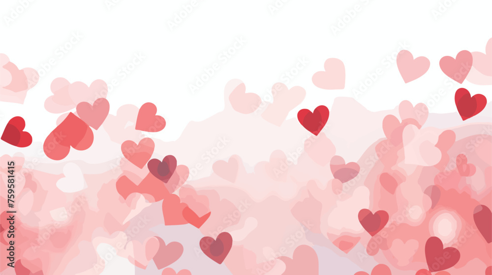 Blurred Hearts Background for Your Design.