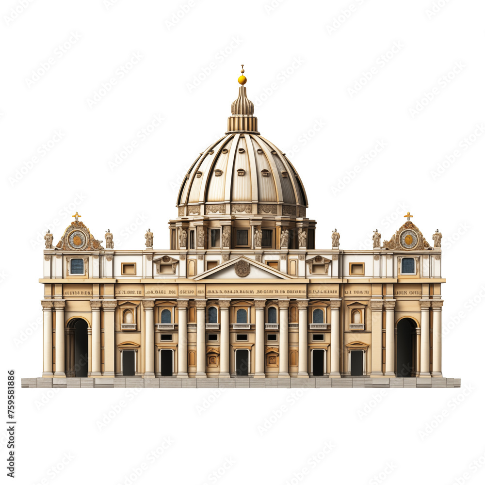 the vatican isolated on white