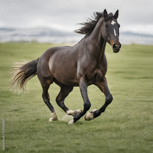 A view of a Horse Galloping