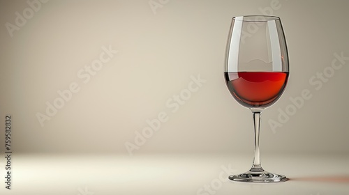 A beautiful wine lamp isolated on white. A transparent wine glass isolated on white.
