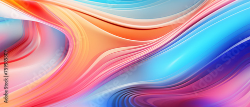 Closeup of Abstract Chromatic fluid waves background .
