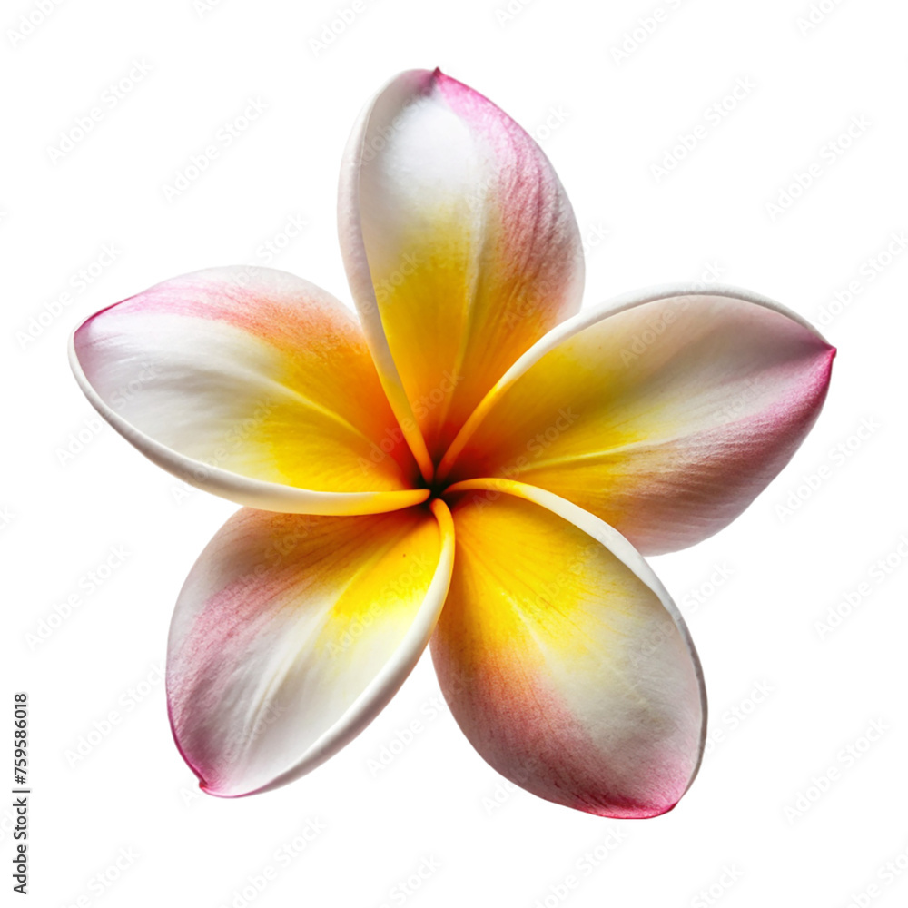 Frangipani flower isolated on transparent background. Frangipani flower isolated on transparent background.