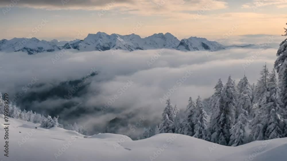 winter landscape in the mountains winter landscape in the mountains