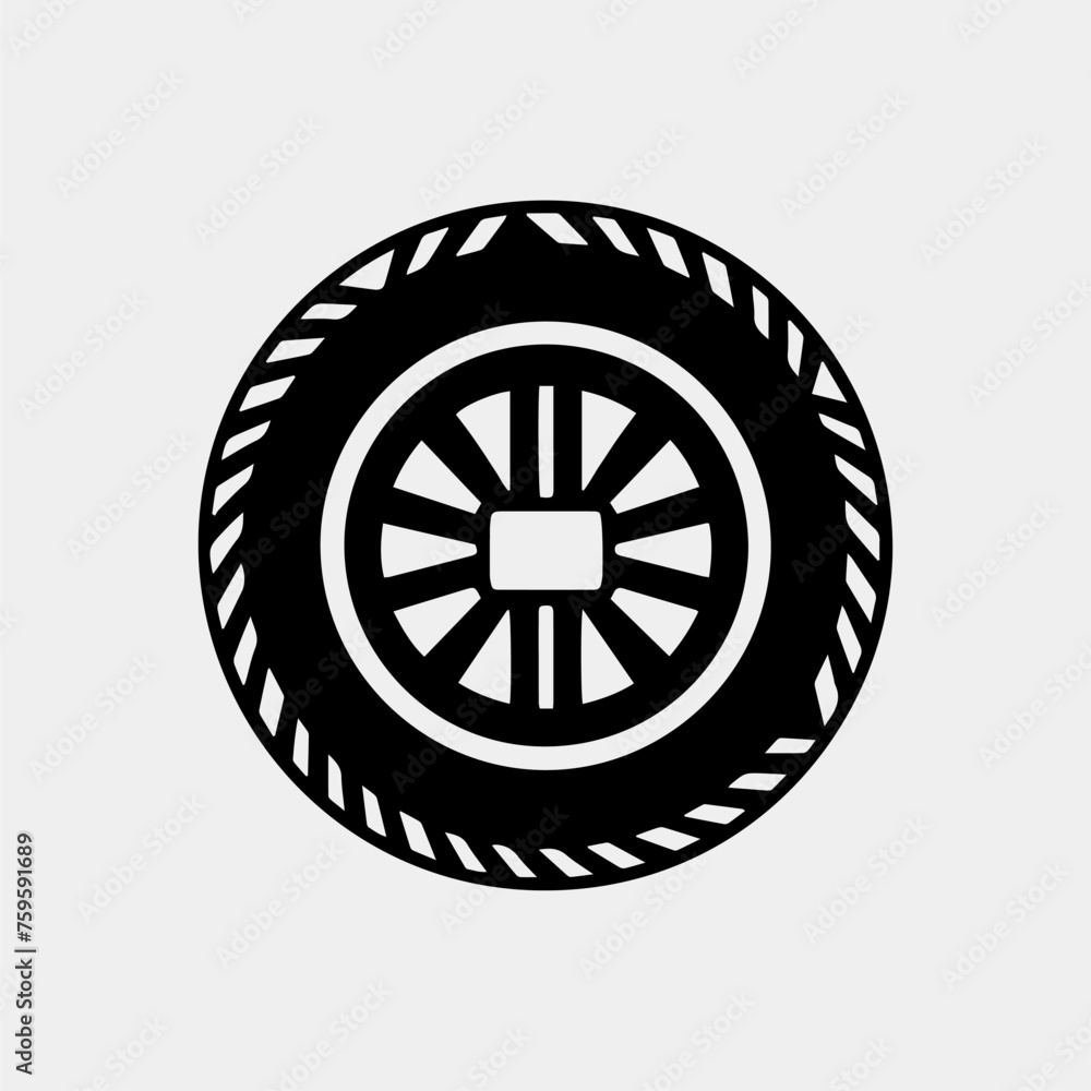wheel vector icon illustration. flat design style wheel vector icon illustration. flat design style