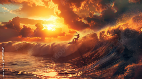 Surfer on a wave © Alex
