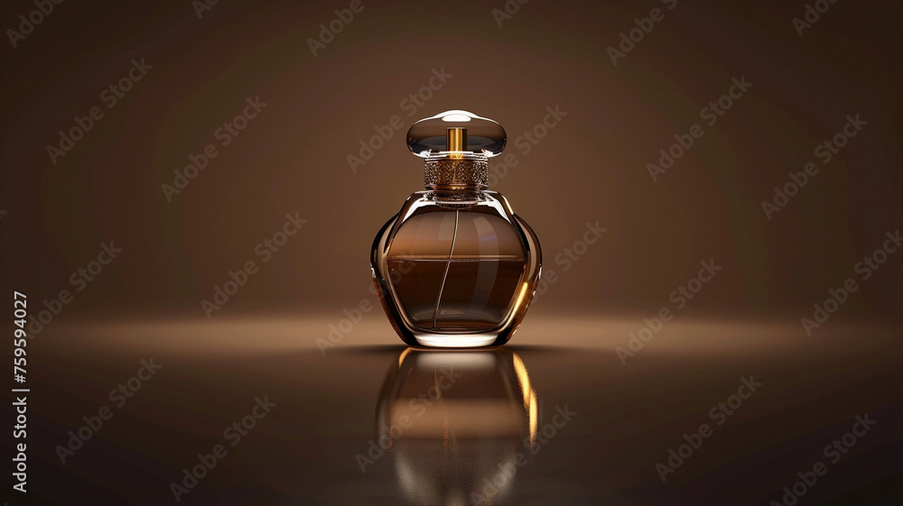 mock-up of an elegant perfume bottle mock-up of an elegant perfume bottle
