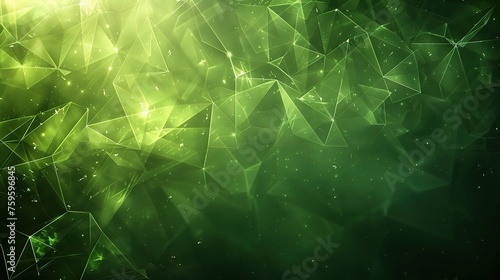 green abstract green light abstract ,background polygon elegant background