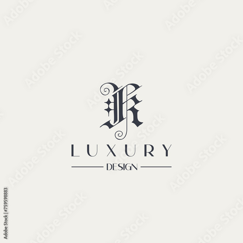 K logo design vector image