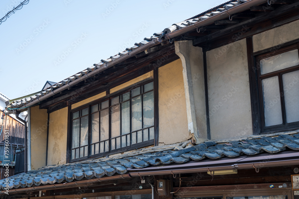 日本の岡山県津山市の古くてとても美しい建物