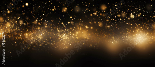 Gold dust light sparkle luxury glow christmas confetti