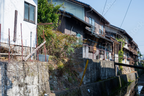 日本の岡山県津山市の古くてとても美しい建物