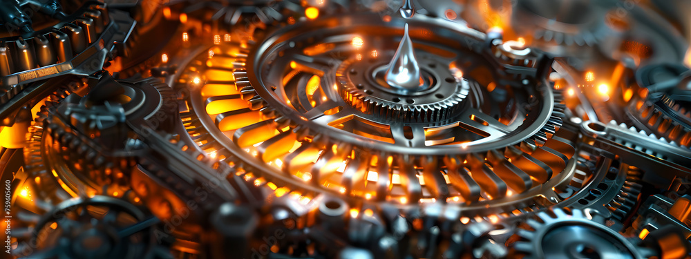 custom made wallpaper toronto digitalLuminous Mechanics: The Art of Precision