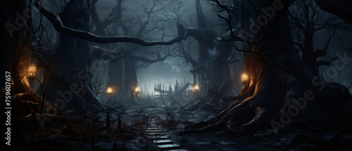Halloween Spooky Forest ..