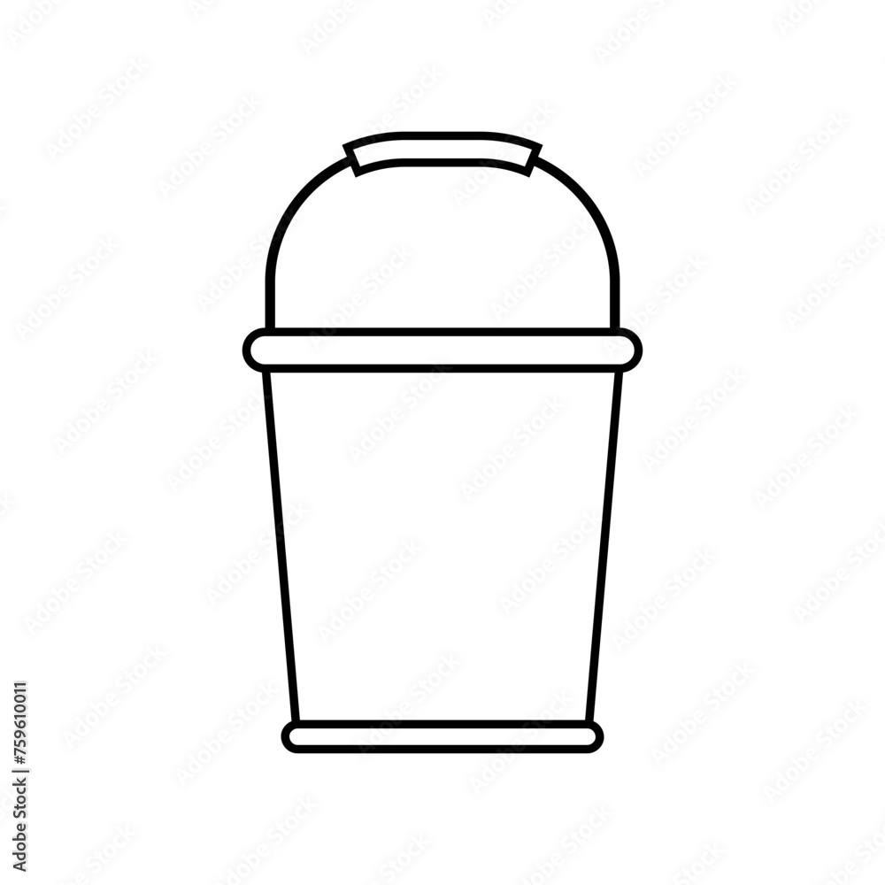 Bucket icon vector. Cleaning illustration sign. Basket symbol or logo. Bucket icon vector. Cleaning illustration sign. Basket symbol or logo.
