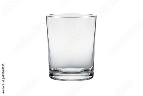 Clear Glass on White Background. on a White or Clear Surface PNG Transparent Background.