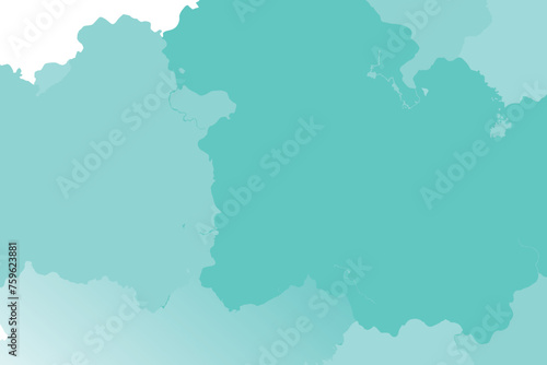 Pretty Watercolor Background In Turquoise Color