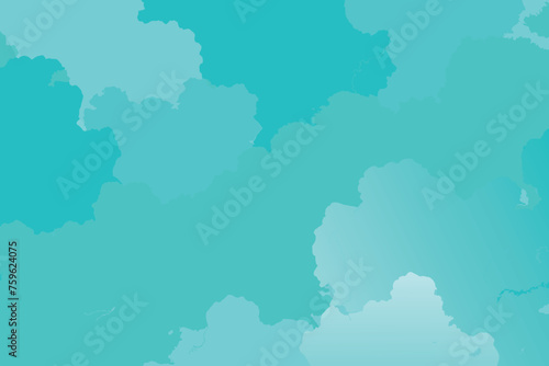 Pretty Watercolor Background In Turquoise Color