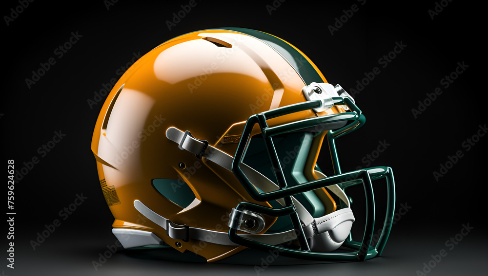 Naklejka premium football helmet on white