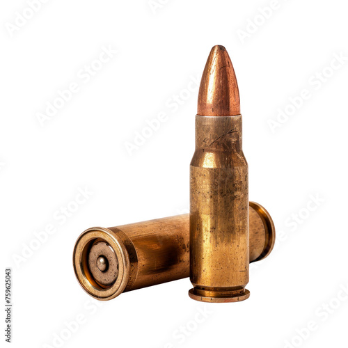 Bullets. Isolated on transparent background.