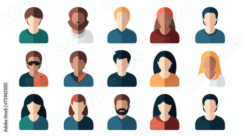 Symbol people icon. vector file. flat vector isolat
