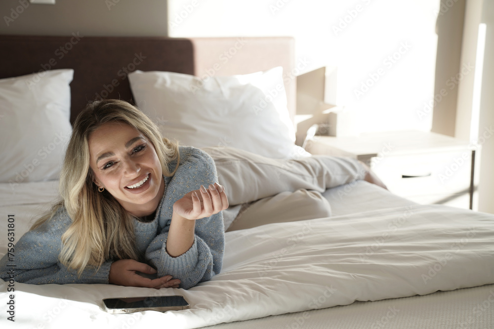 Woman with beautiful face and blonde hair Woman with beautiful face and blonde hair
