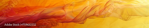 Abstract Painting Featuring Yellow and Red Colors