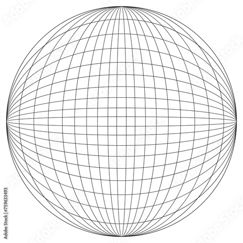 globe sphere, vector illustration
