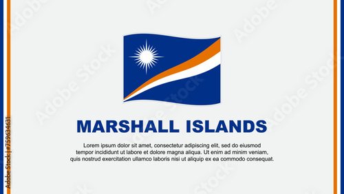 Free Download Marshall Islands Flag Abstract Background Design Template. Marshall Islands Independence Day Banner Social Media Vector Illustration. Marshall Islands Cartoon - GFXLoad