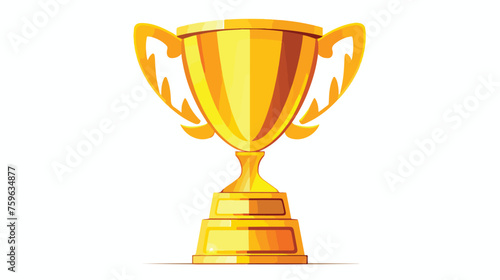 Winner success icon symbol vector image. of trophy