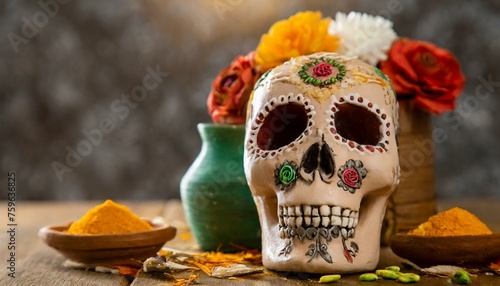 halloween skull photo