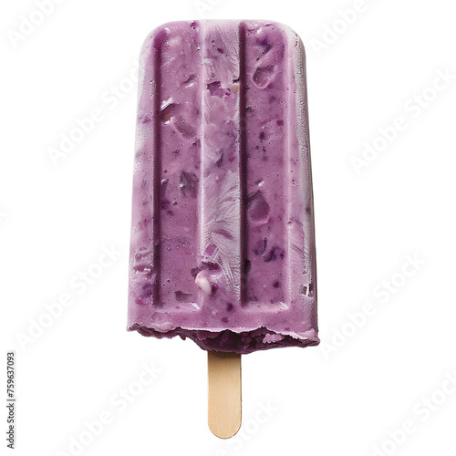 Popsicle PNG. Purple popsicle on stick isolated. Purple popsicle top view PNG. Purple popsicle flat lay PNG