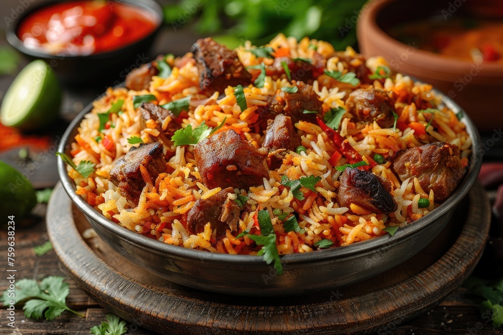 indian biryani rice professional advertising food photography