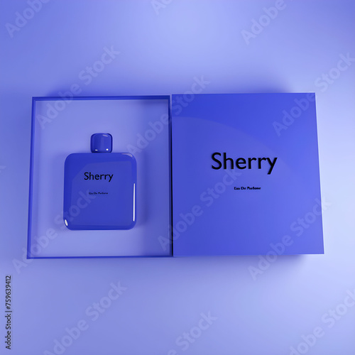 Perfume Bottle | Perfume Mockups | 3d Perfume | Perfume Bottle On A Table | Stylized Perfume Bottle (ID: 759639412)