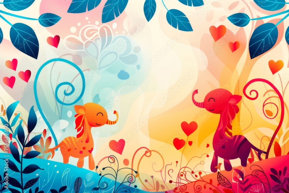 abstract background for Zoo Lover's Day